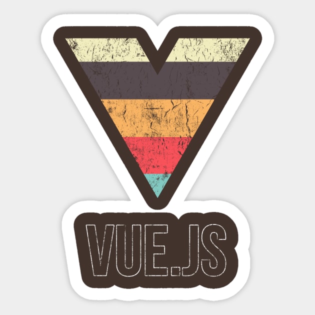 Vue JS Vuejs JavaScript Framework Sticker by vladocar